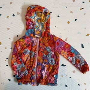 Posh Peanut Meadow Flower Power Reversible Zip-Up Hoodie